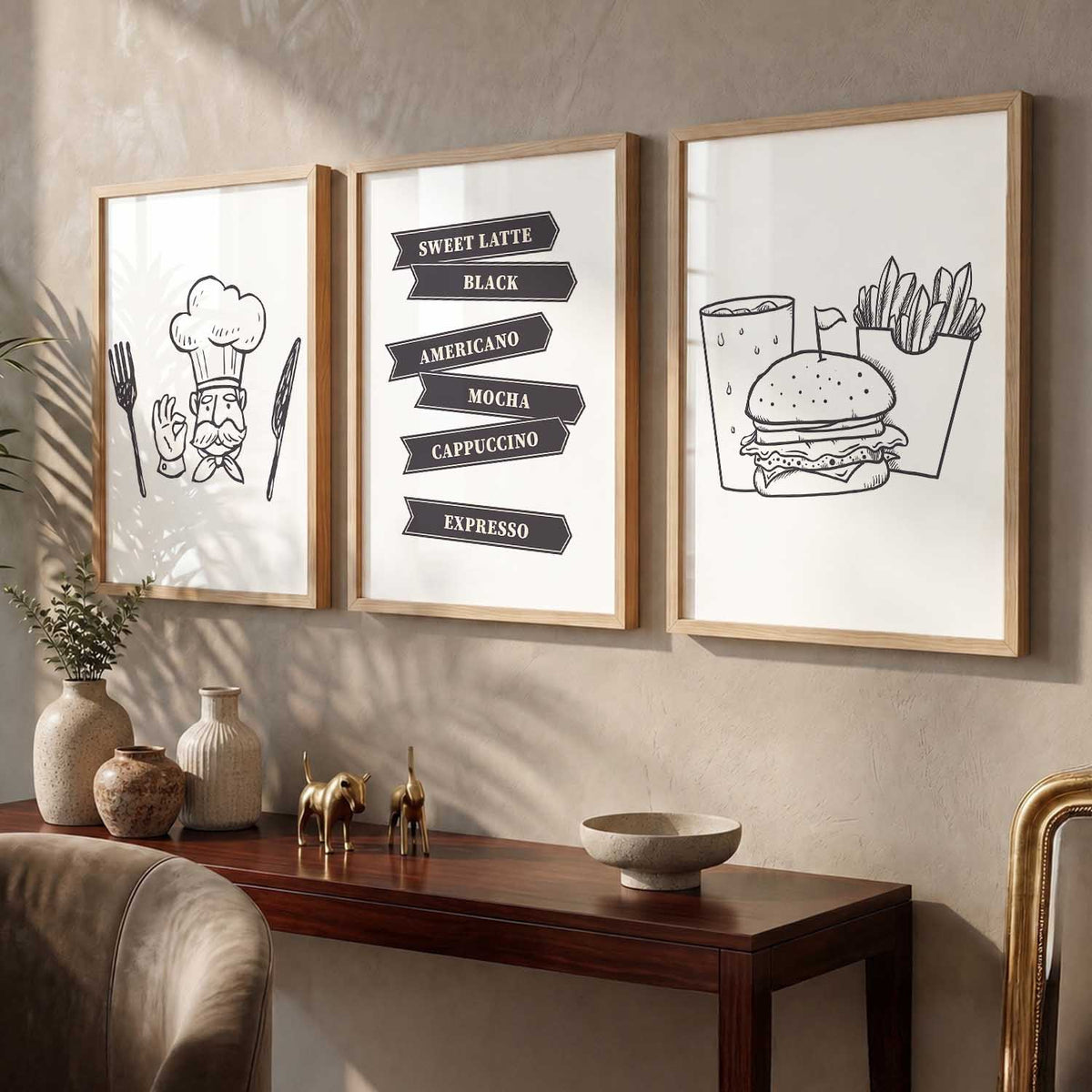 Cafe  Wall   Art  Paintings for Living Room - Wall Poster With frames