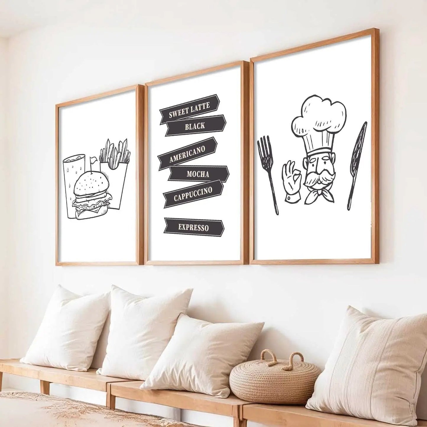 Cafe  Wall   Art  Paintings for Living Room - Wall Poster With frames