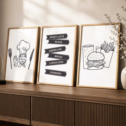 Cafe  Wall   Art  Paintings for Living Room - Wall Poster With frames
