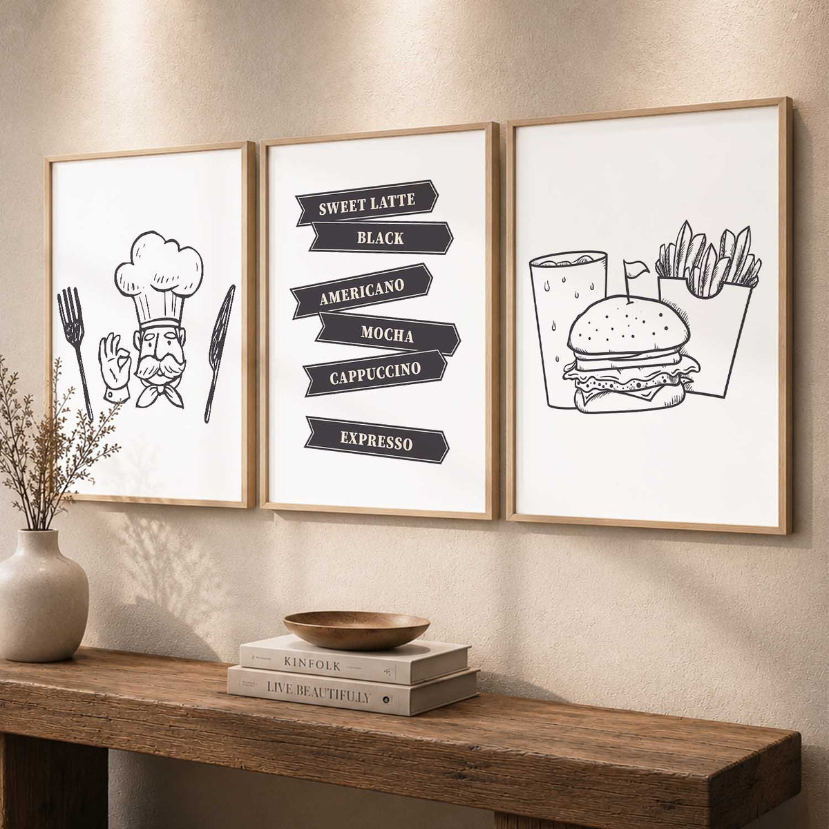 Cafe  Wall   Art  Paintings for Living Room - Wall Poster With frames