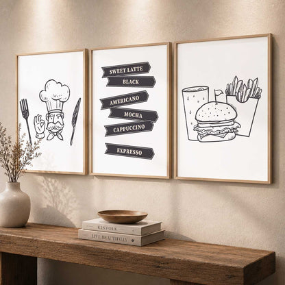 Cafe  Wall   Art  Paintings for Living Room - Wall Poster With frames