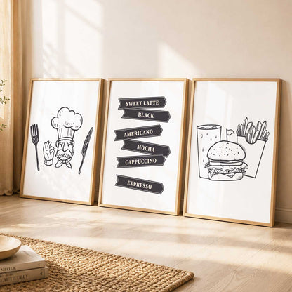 Cafe  Wall   Art  Paintings for Living Room - Wall Poster With frames