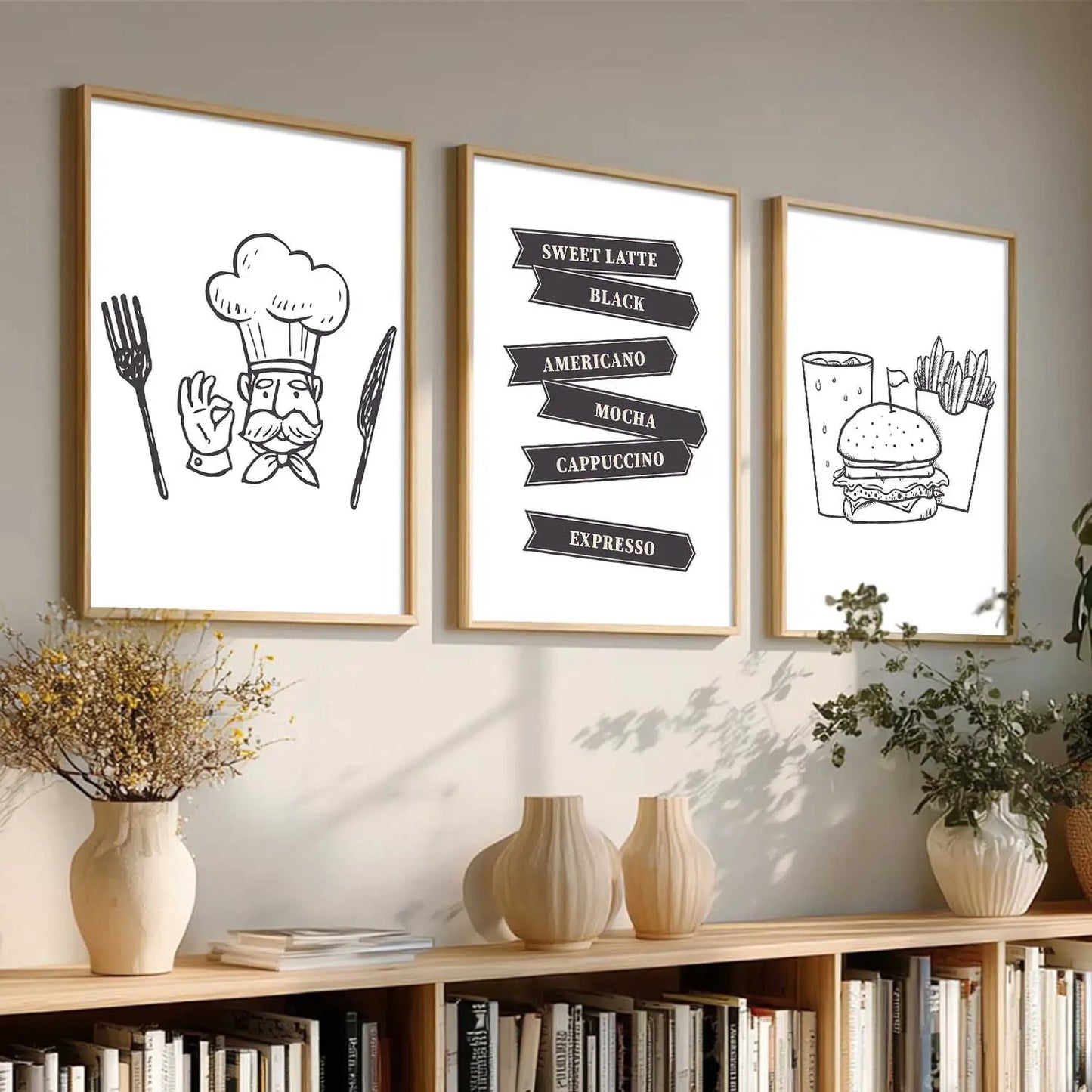 Cafe  Wall   Art  Paintings for Living Room - Wall Poster With frames