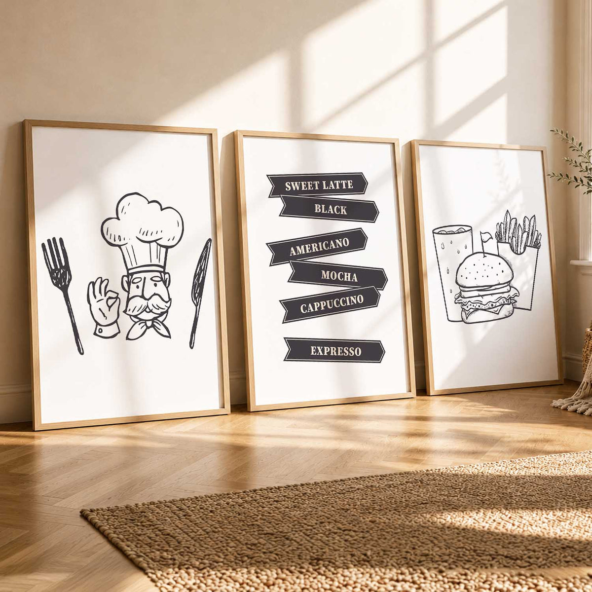 Cafe  Wall   Art  Paintings for Living Room - Wall Poster With frames