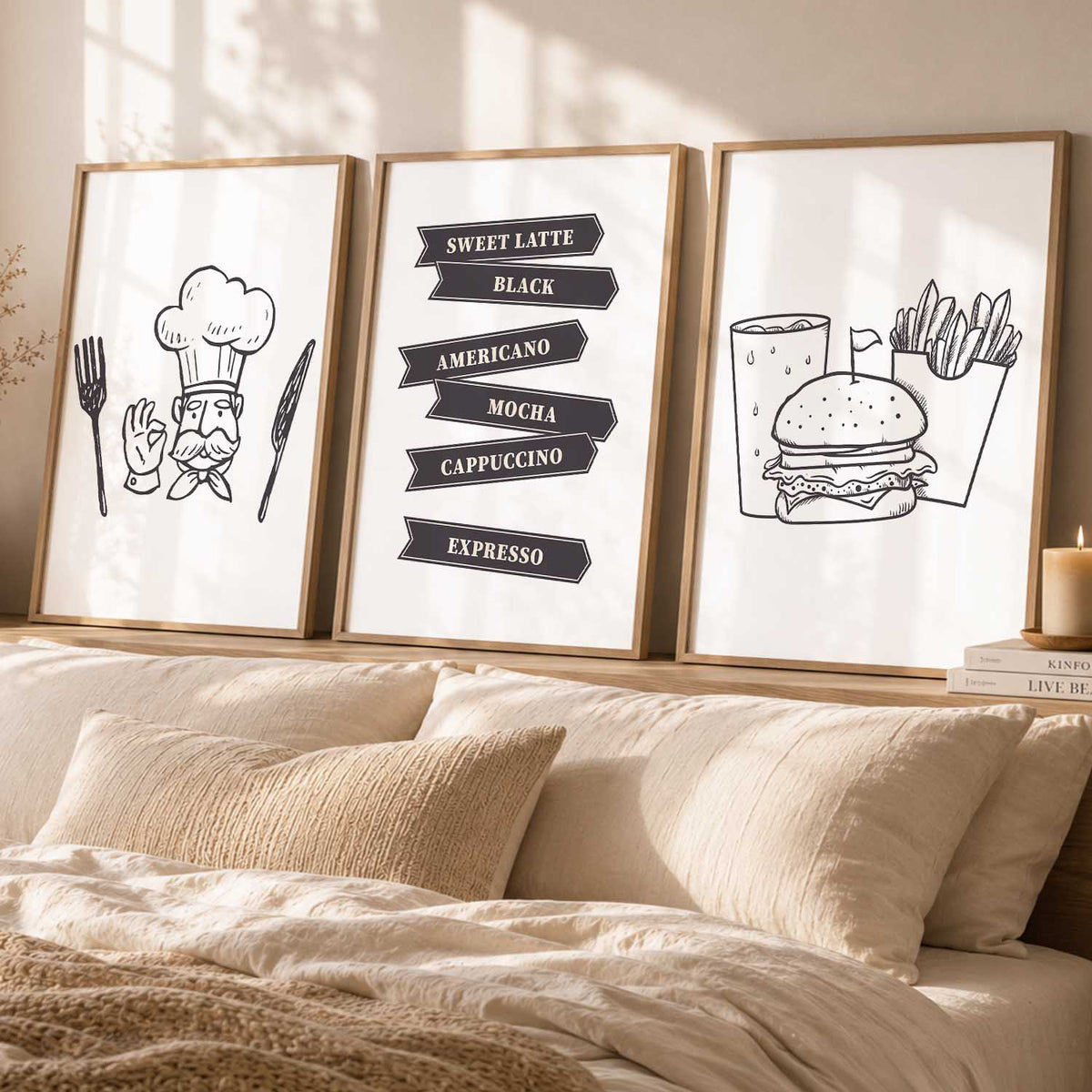 Cafe  Wall   Art  Paintings for Living Room - Wall Poster With frames