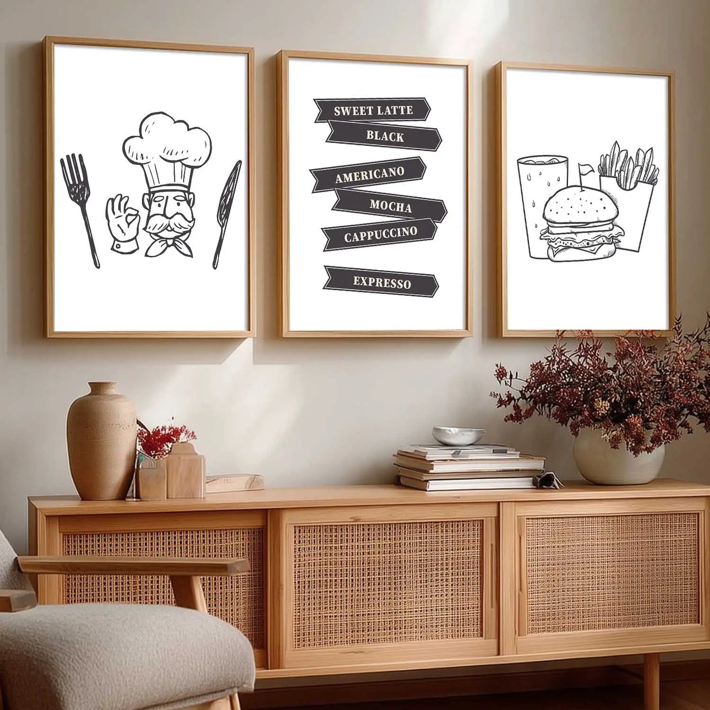 Cafe  Wall   Art  Paintings for Living Room - Wall Poster With frames