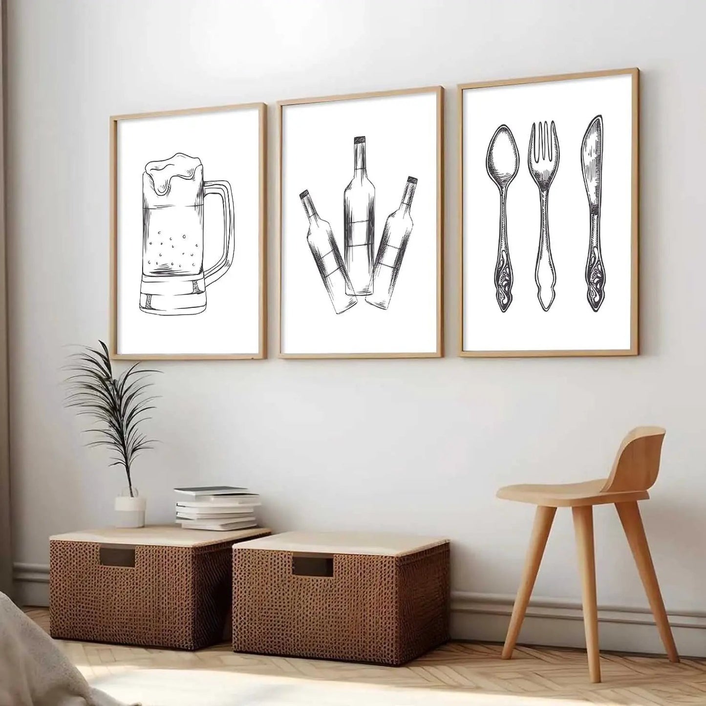 Boho Wall  Art Paintings for Living Room - Wall Poster With frames