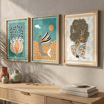 Traditional  Wall  Art  Paintings for Living Room - Wall Poster With frames