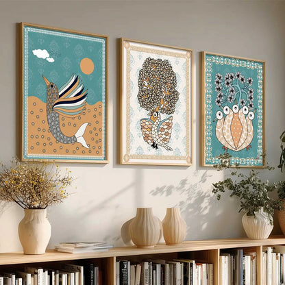 Traditional  Wall  Art  Paintings for Living Room - Wall Poster With frames