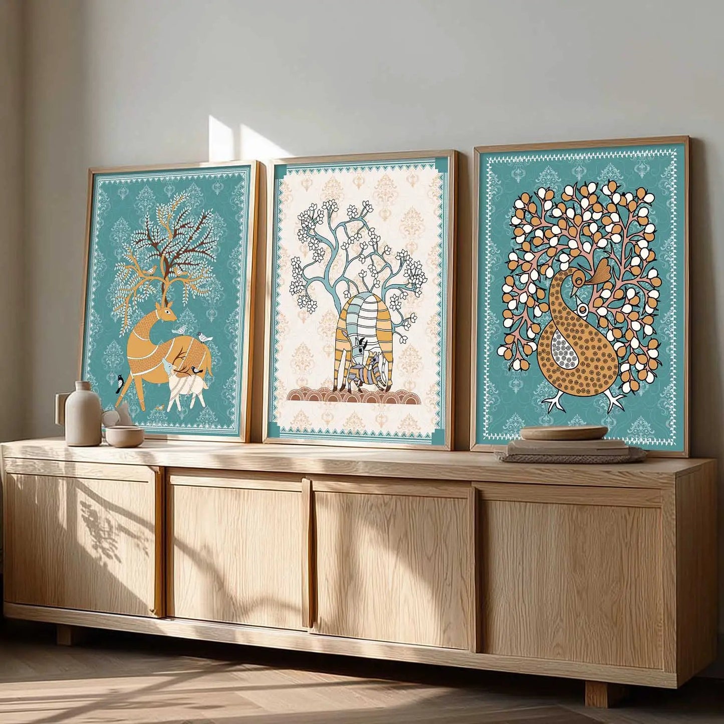 Traditional   Wall  Art  Paintings for Living Room - Wall Poster With frames