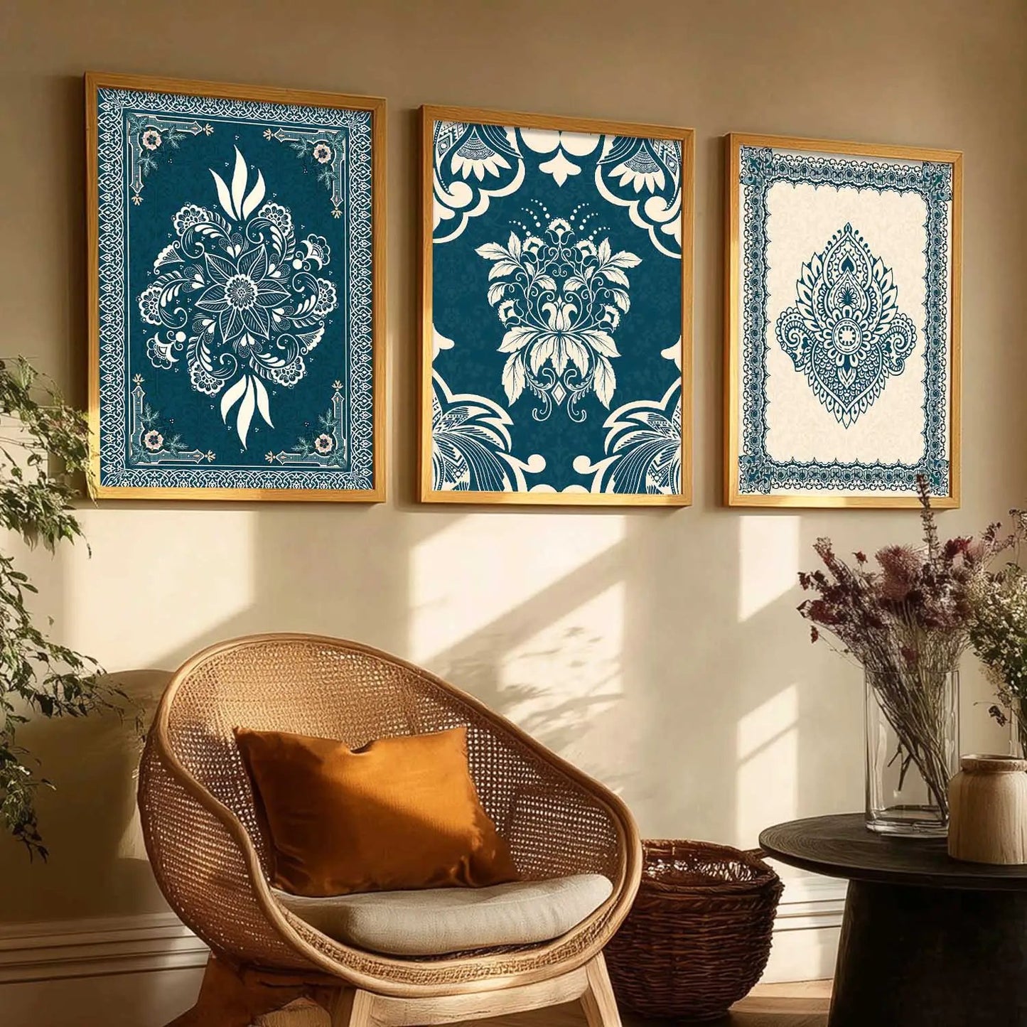 Traditional  Wall  Art  Paintings for Living Room - Wall Poster With frames