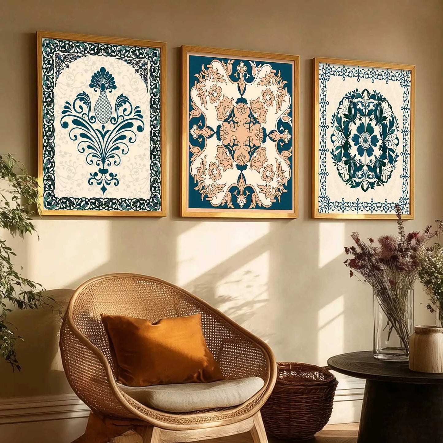Traditional  Wall  Art Paintings for Living Room - Wall Poster With frames