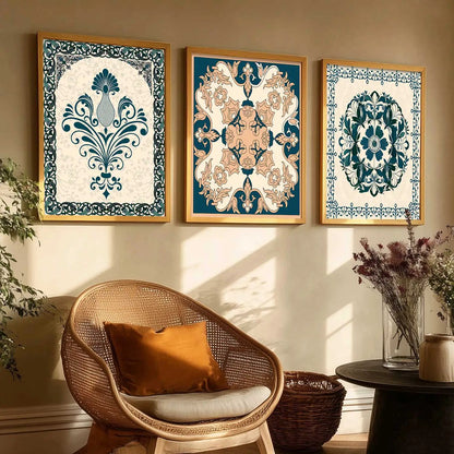 Traditional  Wall  Art Paintings for Living Room - Wall Poster With frames
