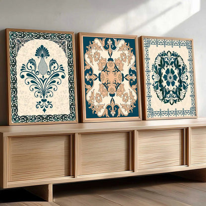 Traditional  Wall  Art Paintings for Living Room - Wall Poster With frames