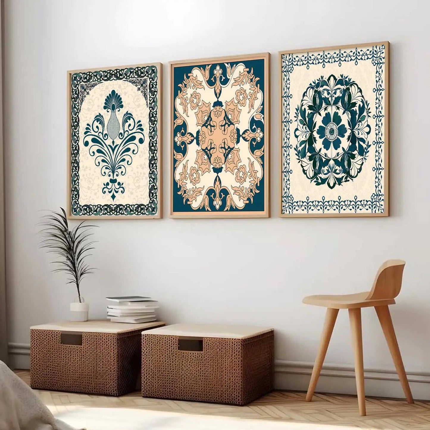 Traditional  Wall  Art Paintings for Living Room - Wall Poster With frames