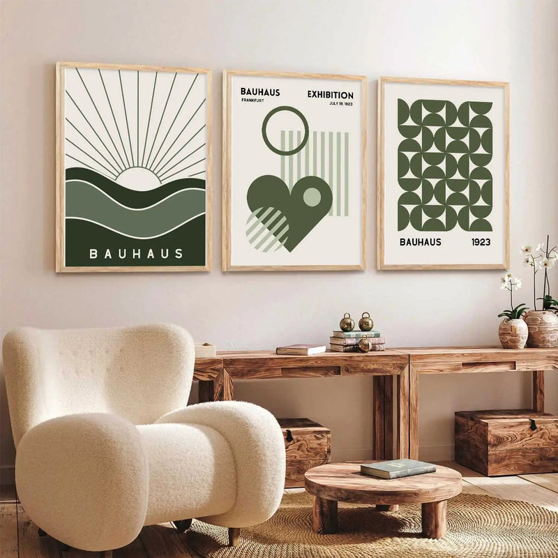 Boho Framed Wall Art Prints | Set of 3 | Home Decor