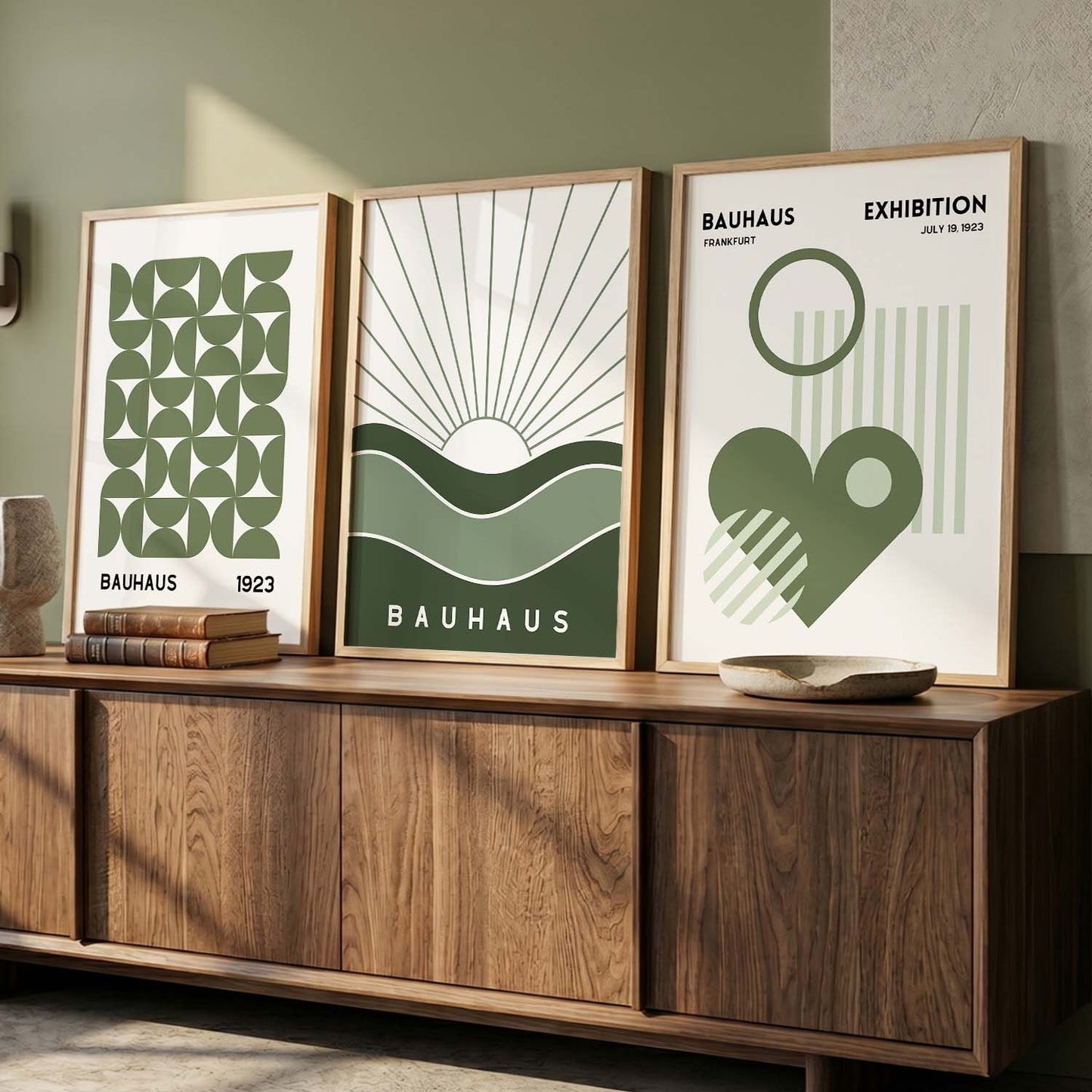 Line Art Boho Wall Art Set of 3 Framed Prints