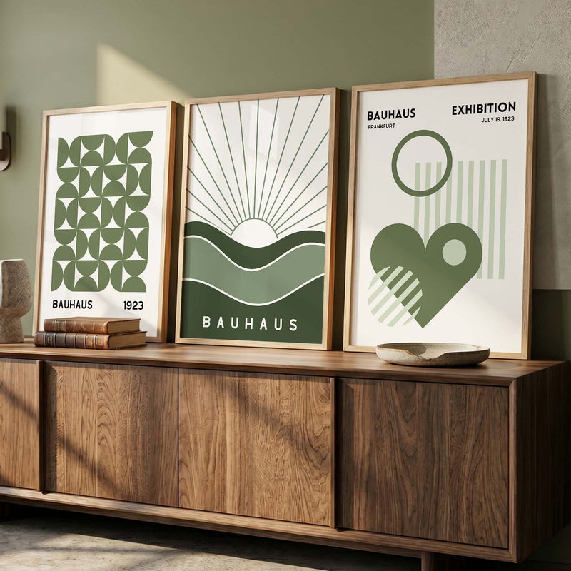 Line Art Boho Wall Art Set of 3 Framed Prints