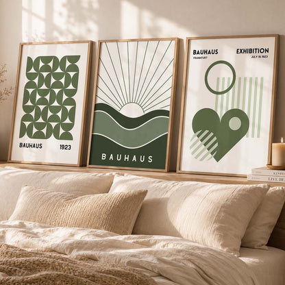 Line Art Boho Wall Art Set of 3 Framed Prints