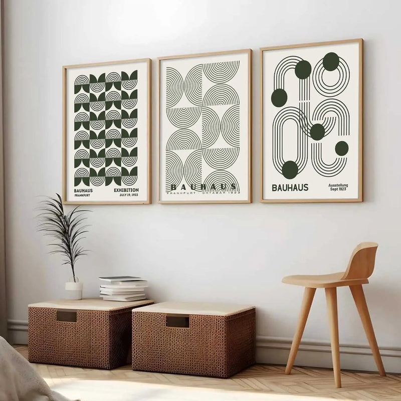 Boho Framed Wall Art Prints | Set of 3 | Home Decor