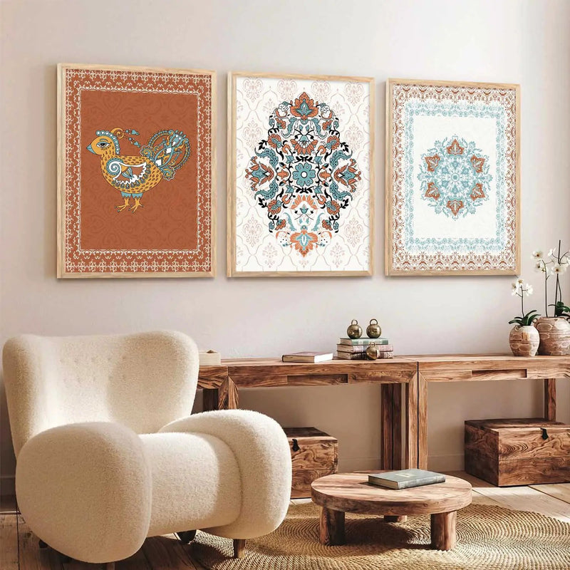 Traditional  Wall Art  Paintings for Living Room - Wall Poster With frames
