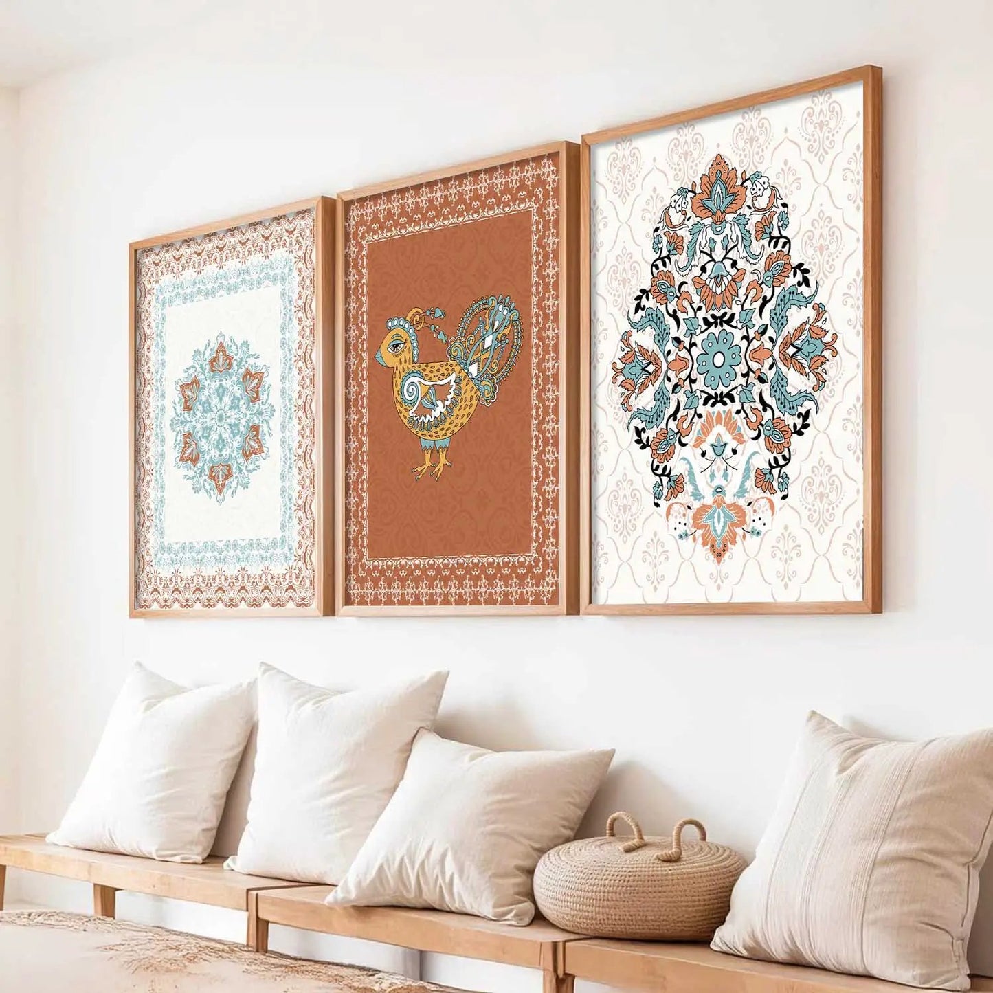 Traditional  Wall Art  Paintings for Living Room - Wall Poster With frames