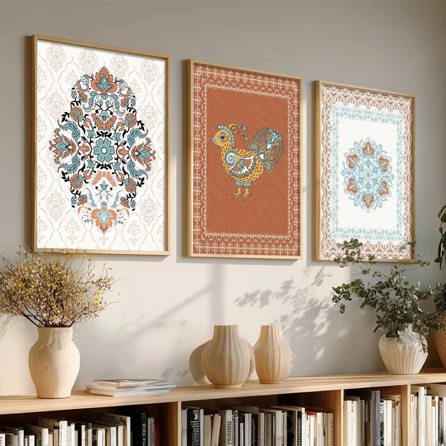 Traditional  Wall Art  Paintings for Living Room - Wall Poster With frames