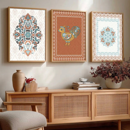 Traditional  Wall Art  Paintings for Living Room - Wall Poster With frames