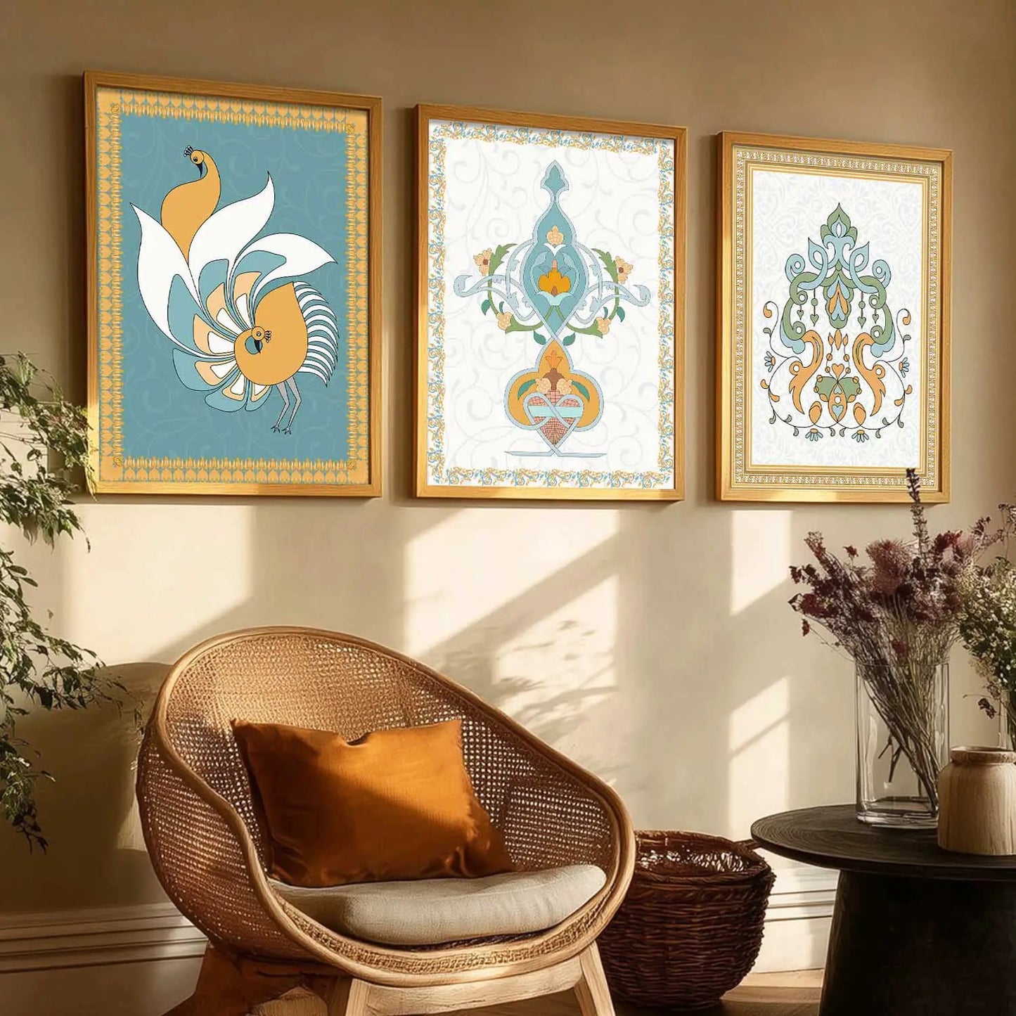 Traditional   Wall Art  Paintings for Living Room - Wall Poster With frames