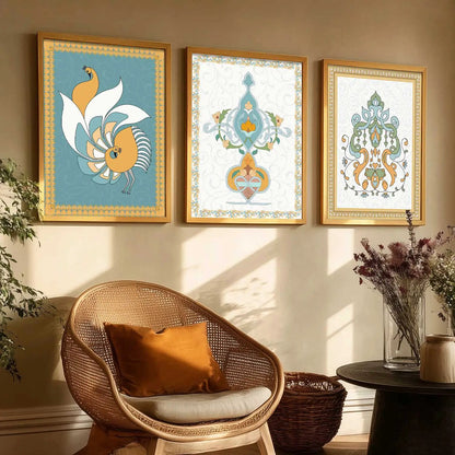 Traditional   Wall Art  Paintings for Living Room - Wall Poster With frames