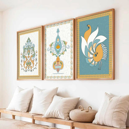 Traditional   Wall Art  Paintings for Living Room - Wall Poster With frames