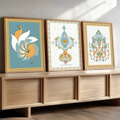 Traditional   Wall Art  Paintings for Living Room - Wall Poster With frames