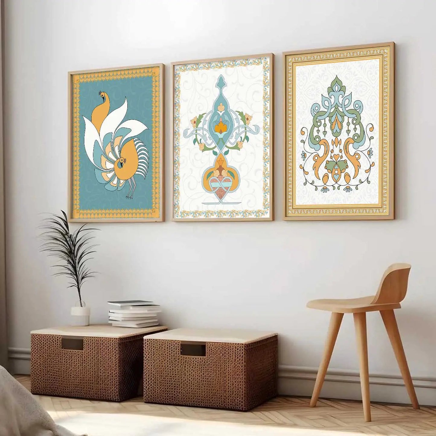 Traditional   Wall Art  Paintings for Living Room - Wall Poster With frames