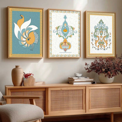 Traditional   Wall Art  Paintings for Living Room - Wall Poster With frames