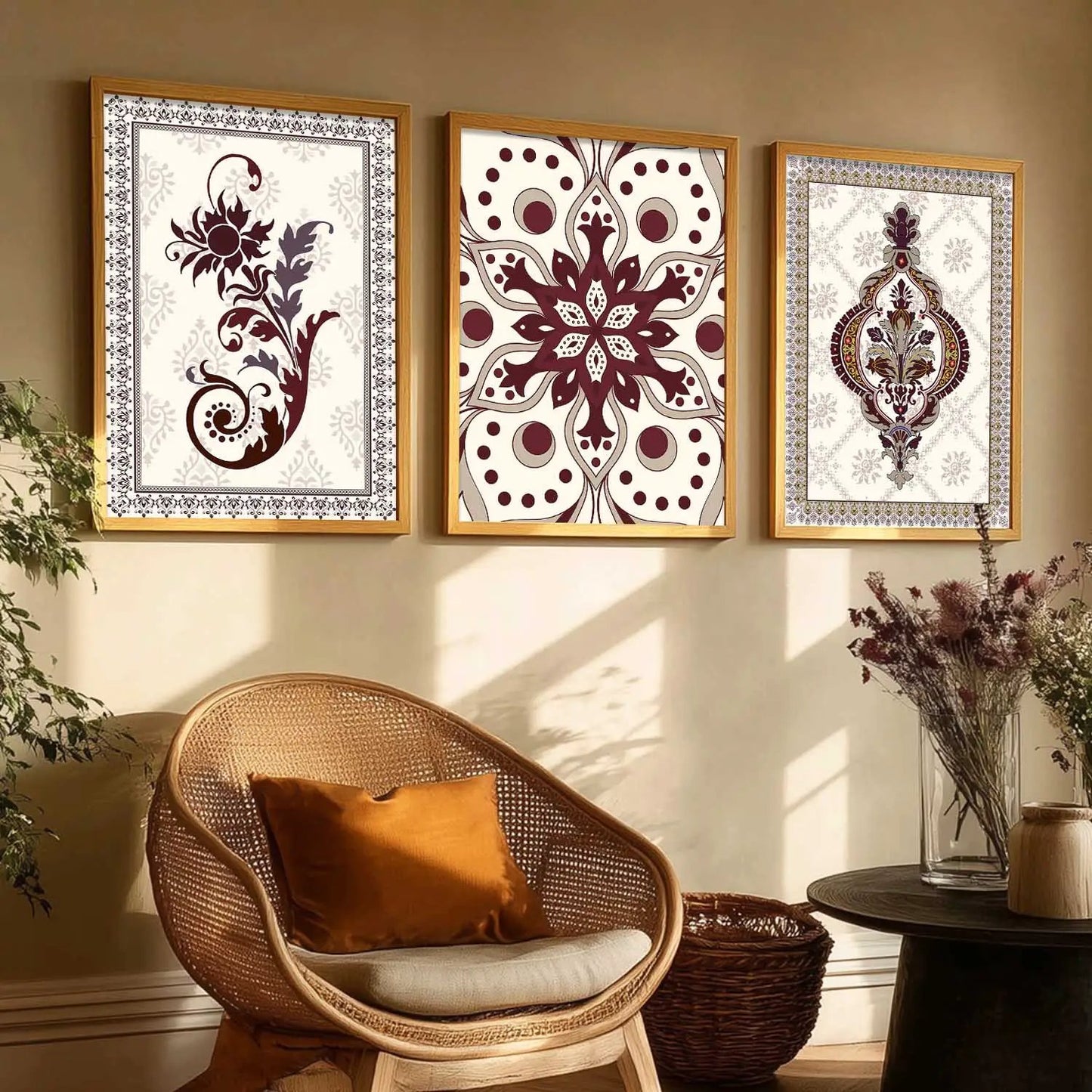 Traditional  Wall Art  Paintings for Living Room - Wall Poster With frames