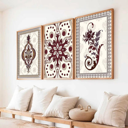 Traditional  Wall Art  Paintings for Living Room - Wall Poster With frames