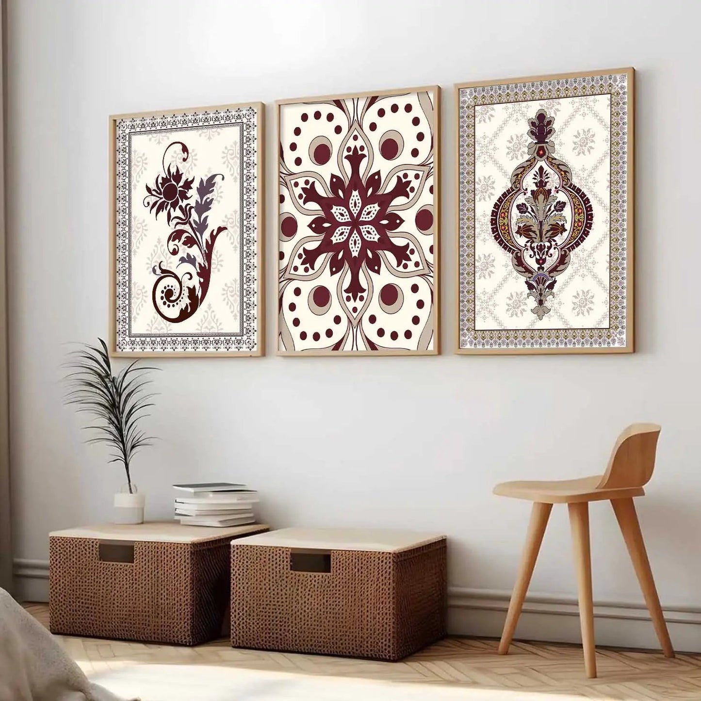 Traditional  Wall Art  Paintings for Living Room - Wall Poster With frames