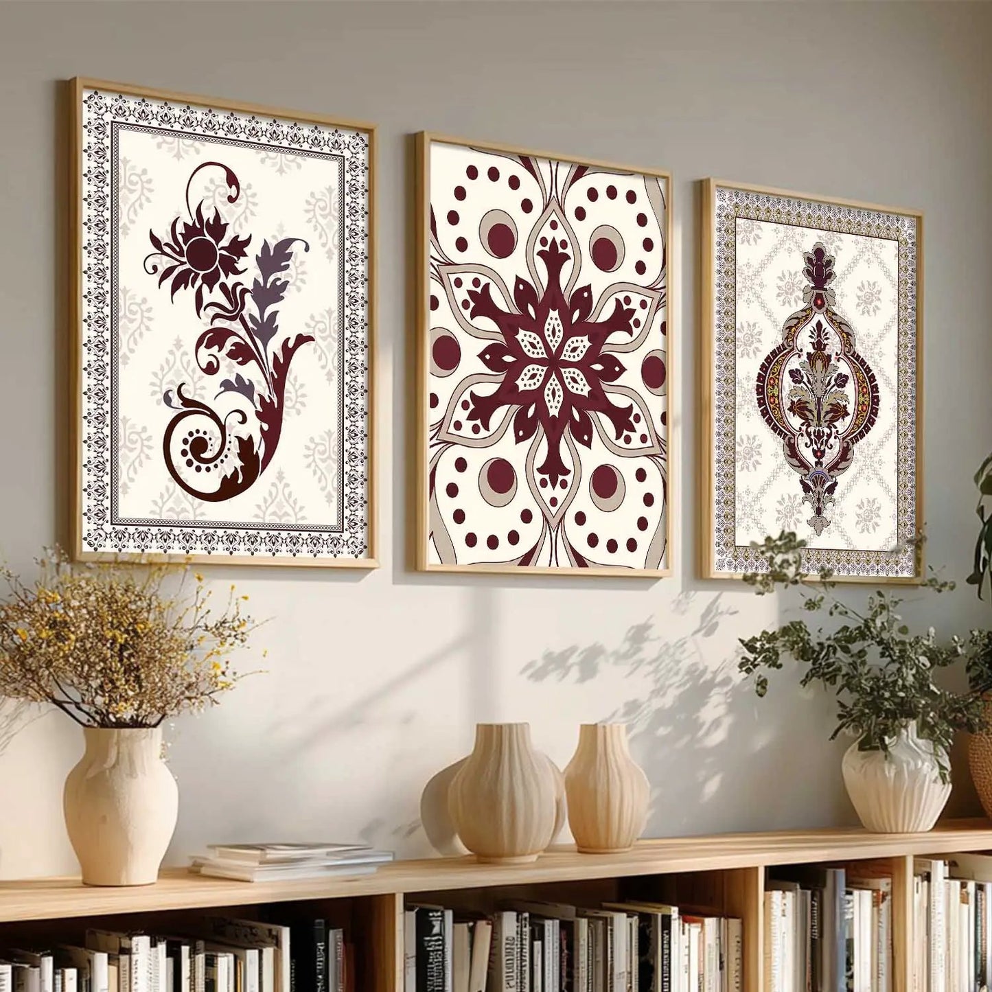 Traditional  Wall Art  Paintings for Living Room - Wall Poster With frames