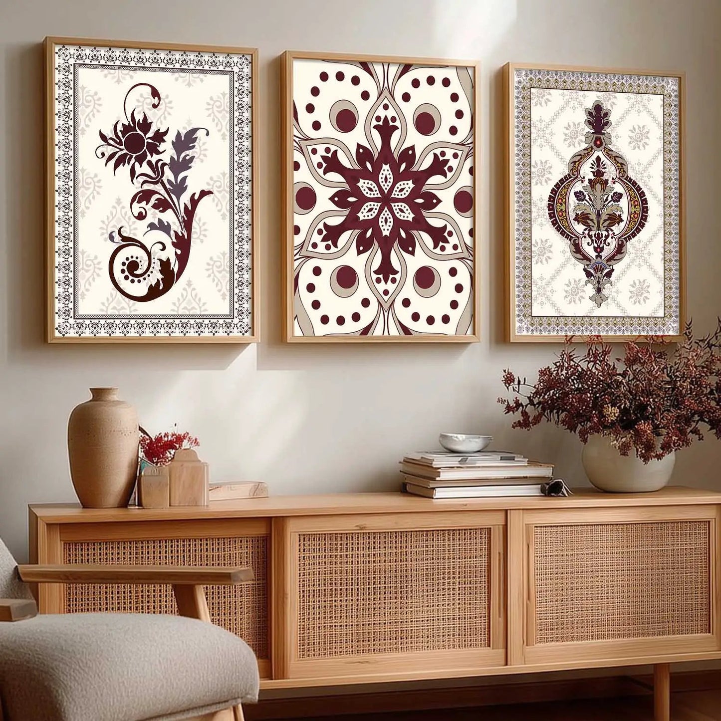 Traditional  Wall Art  Paintings for Living Room - Wall Poster With frames