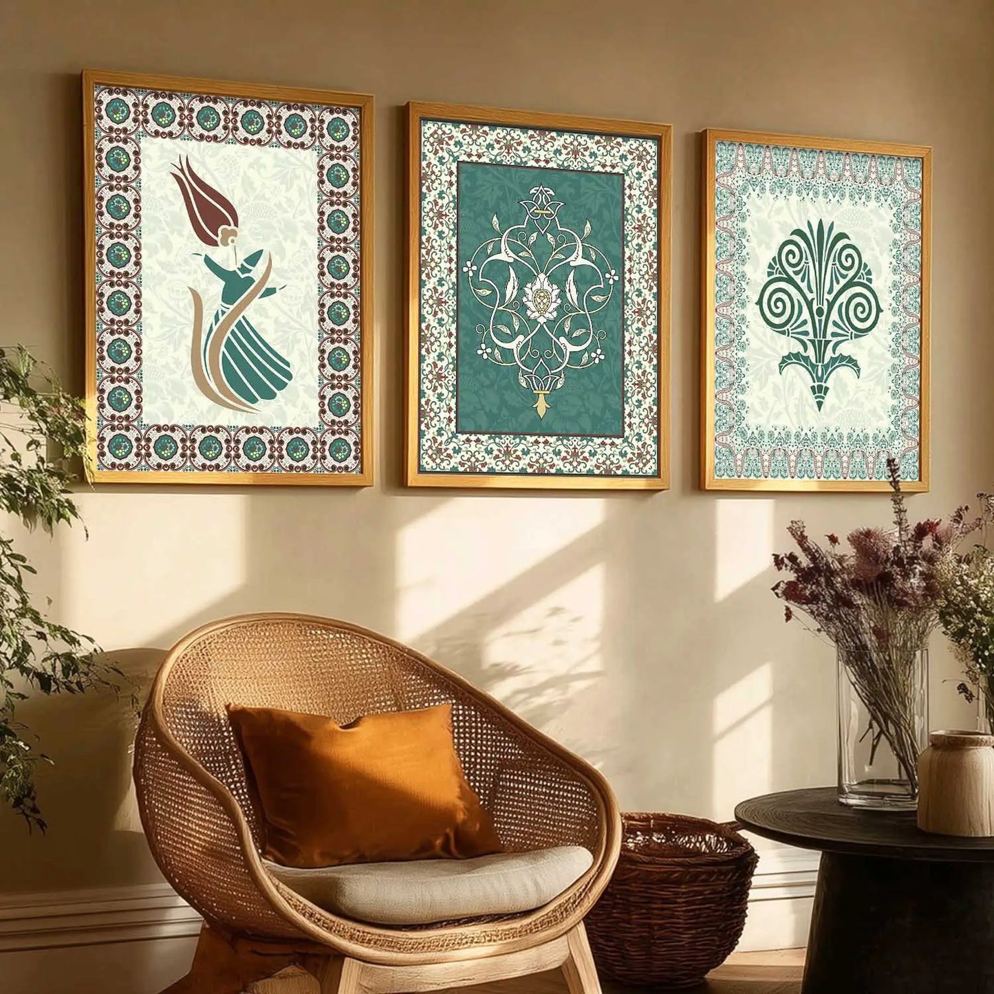 Traditional  Wall Art Paintings for Living Room - Wall Poster With frames