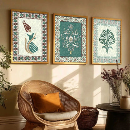 Traditional  Wall Art Paintings for Living Room - Wall Poster With frames