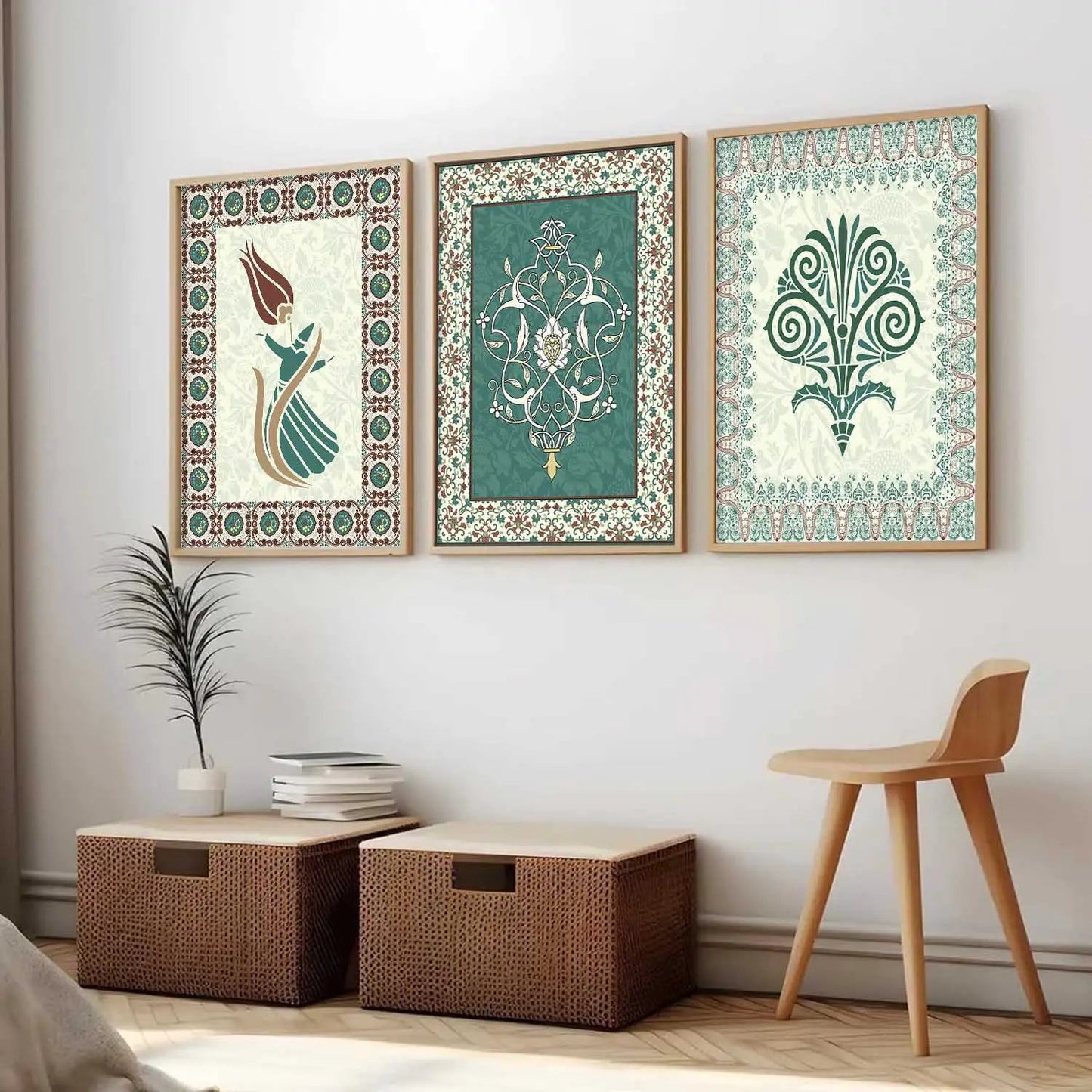 Traditional  Wall Art Paintings for Living Room - Wall Poster With frames