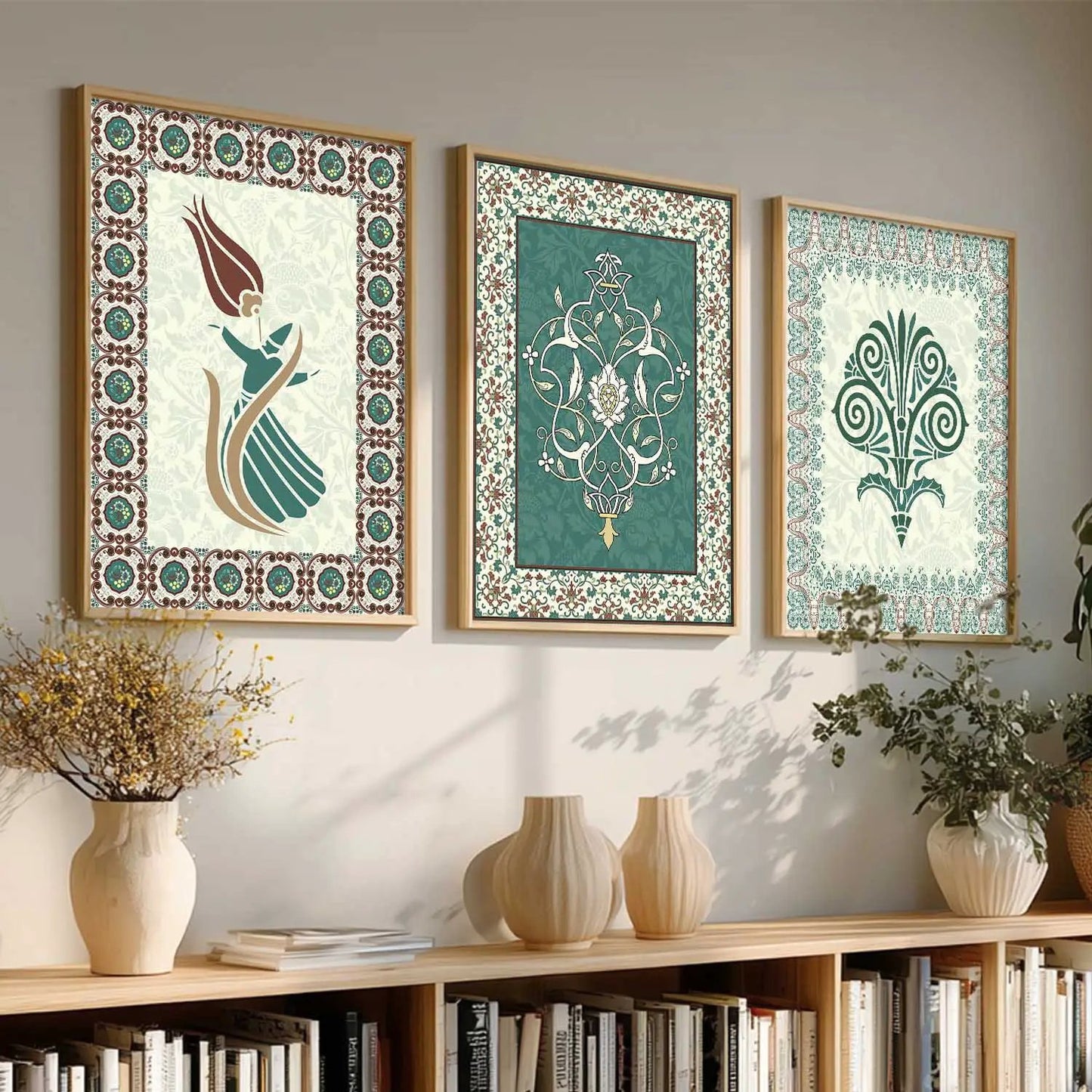 Traditional  Wall Art Paintings for Living Room - Wall Poster With frames