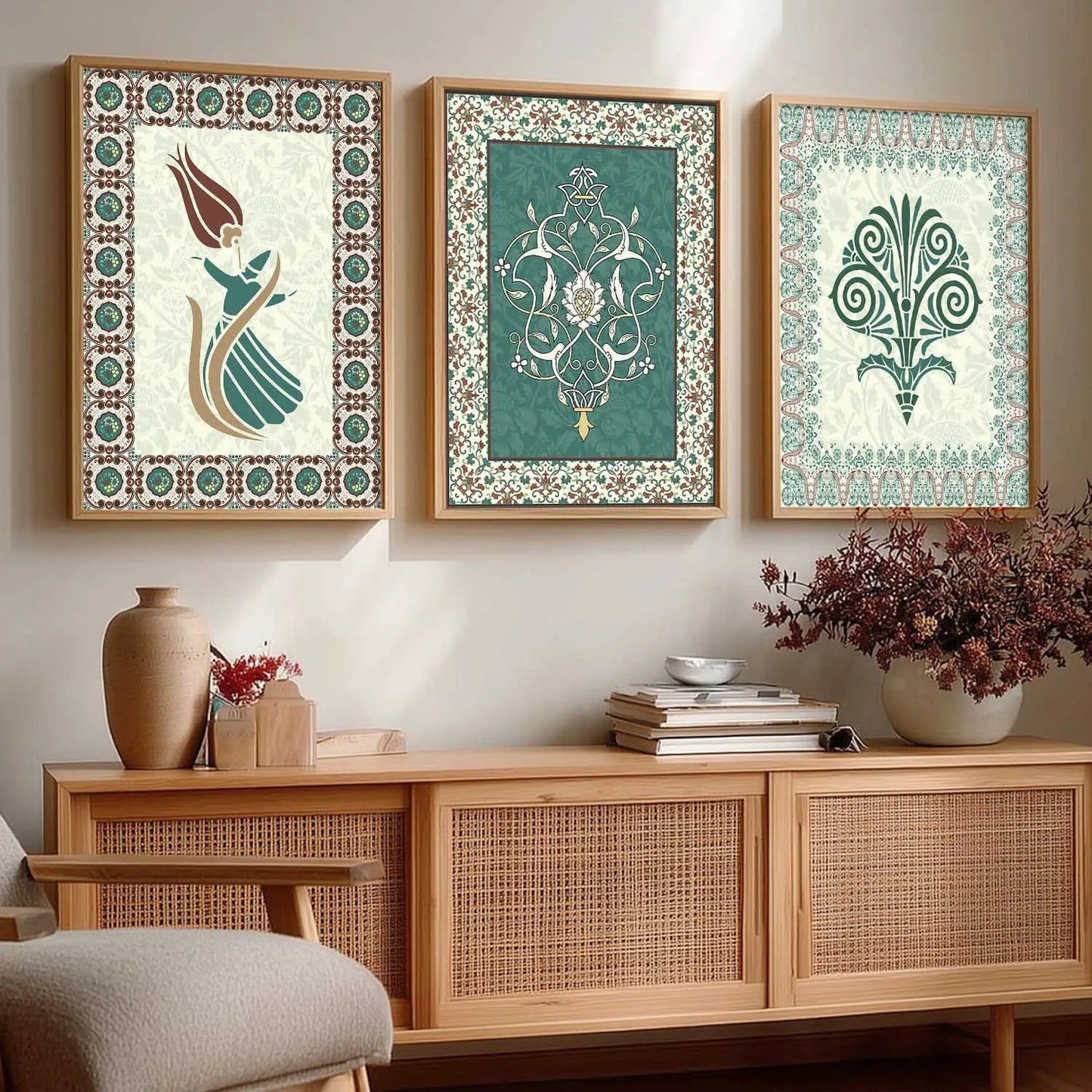 Traditional  Wall Art Paintings for Living Room - Wall Poster With frames