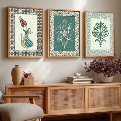 Traditional  Wall Art Paintings for Living Room - Wall Poster With frames