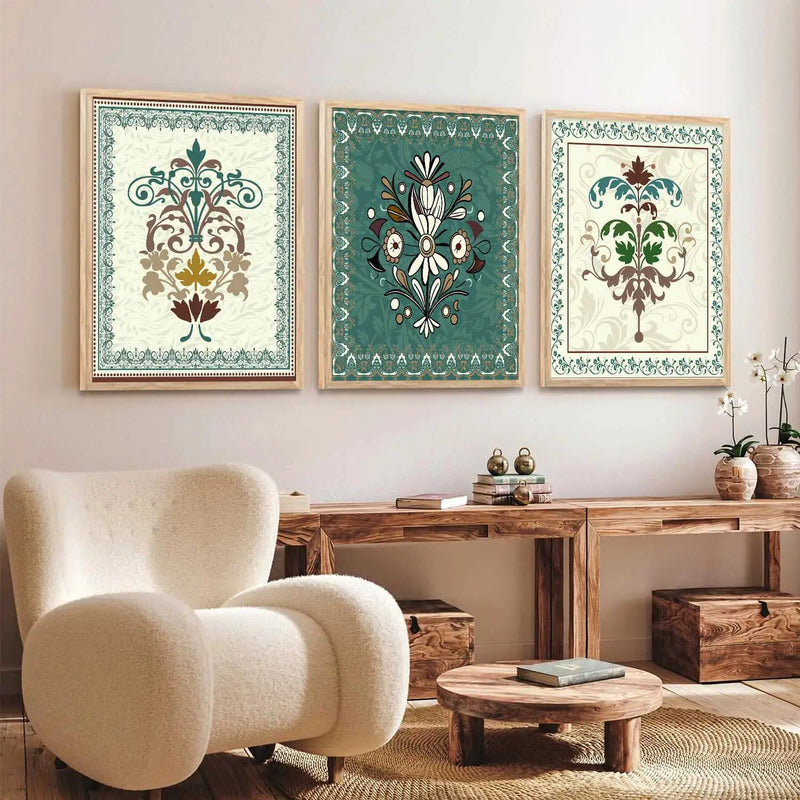 Traditional  Wall  Art Paintings for Living Room - Wall Poster With frames