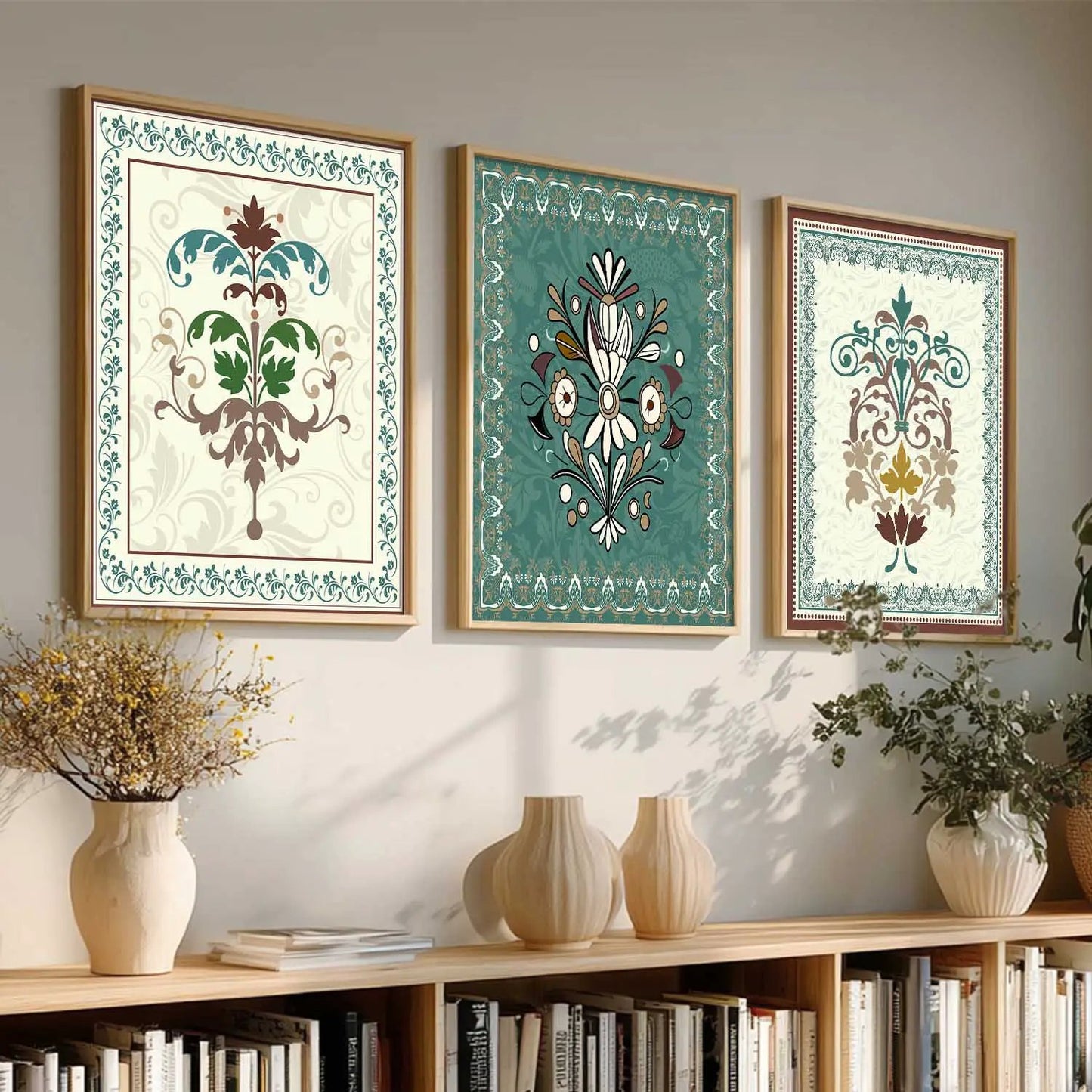 Traditional  Wall  Art Paintings for Living Room - Wall Poster With frames