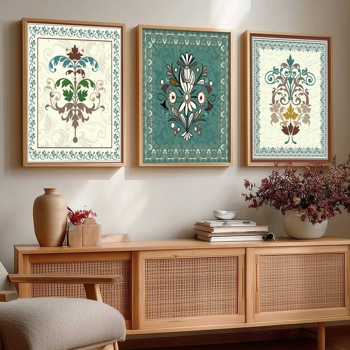 Traditional  Wall  Art Paintings for Living Room - Wall Poster With frames