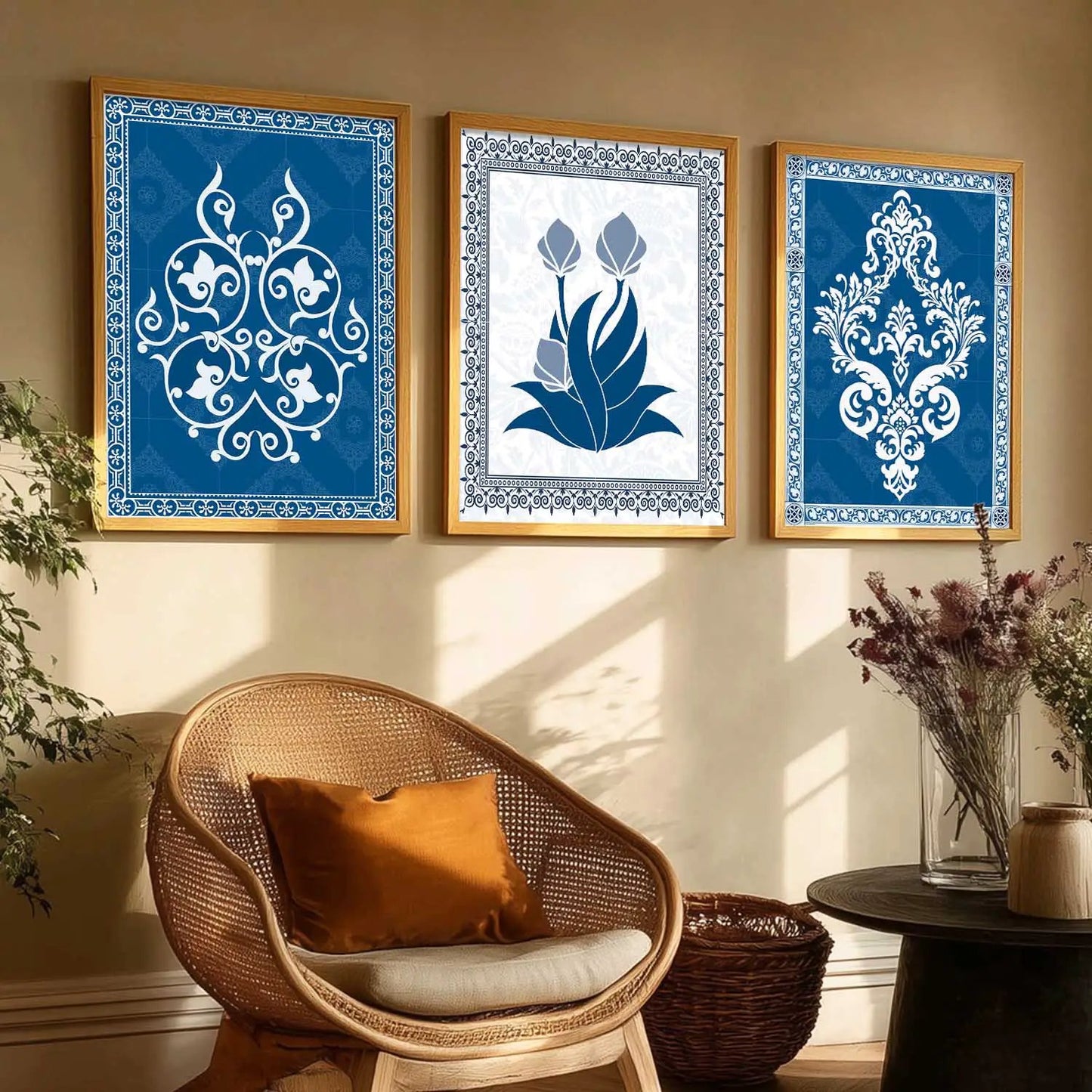 Traditional  Wall  Art  Paintings for Living Room - Wall Poster With frames