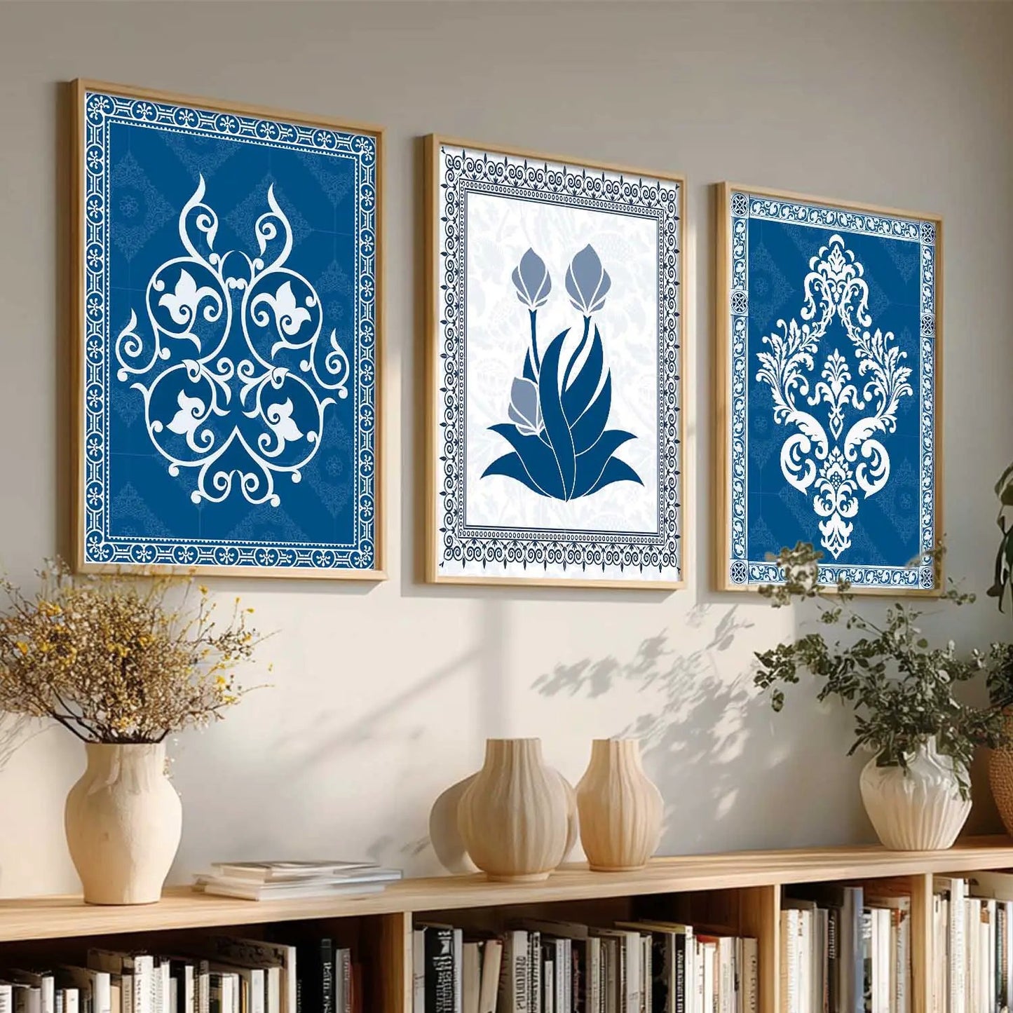 Traditional  Wall  Art  Paintings for Living Room - Wall Poster With frames